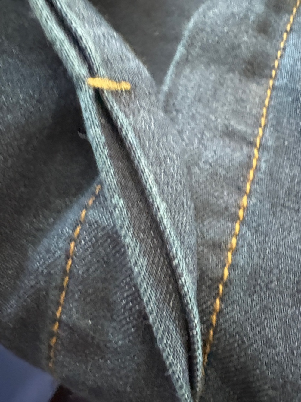 Women's Dark Blue Puff Sleeve Denim Top - Picture 8 of 8